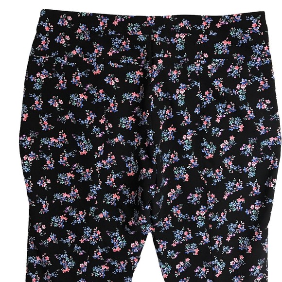 Adrianna Papell Women Printed Kate Fit Pants Floral Print Sz 14 Capri Short NWOT - Picture 5 of 11